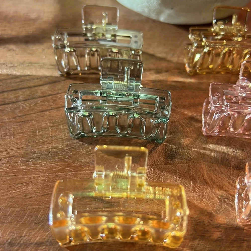 6 Piece Clear Claw Clips